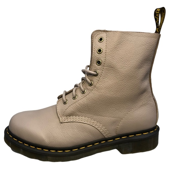 Dr. Martens 1460 Pascal Boots NWT/NWB | Vintage Taupe | Leather Women's Size 10 - Picture 9 of 10